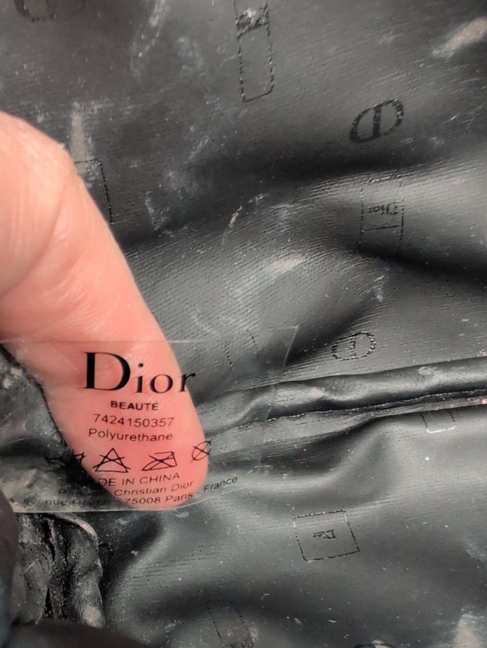 Dior Hot Pink Textured Cosmetic Pouch Accessory Makeup Bag - Picture 10 of 10
